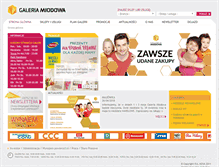 Tablet Screenshot of galeriamiodowa.pl